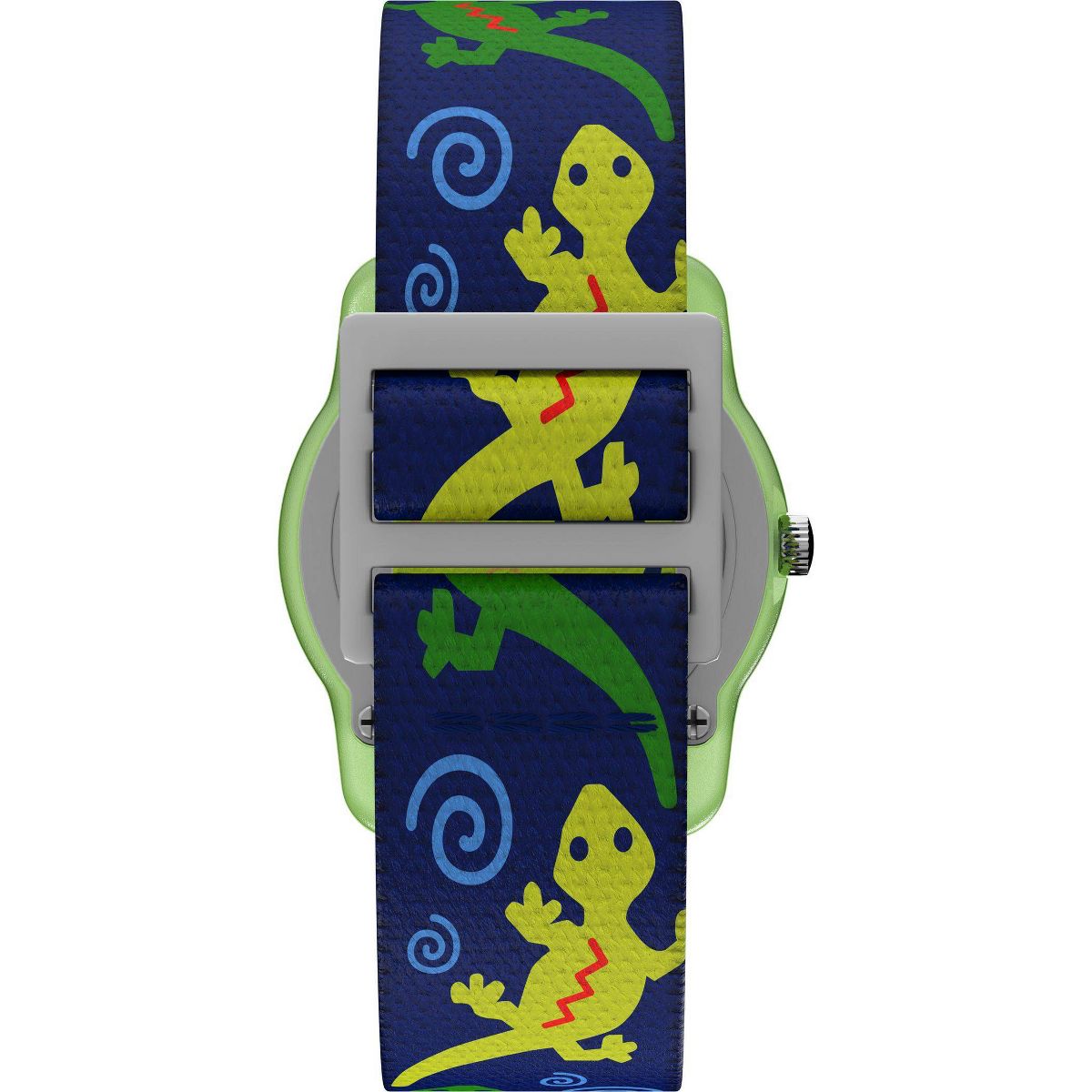 Kids Timex Time Teacher Gecko Watch with Fabric Strap - Green/Blue T72881 - thumbnail 5