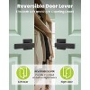 ZACHVO Matte Black Passage Door Lever – Heavy Duty Non-Locking Handle Set for Hallway, Closet, or Interior Room (1 Pack, Reversible Design) - 4 of 4