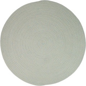 Colonial Mills Ibiza Woven Chevron Doormats - Sky 65” x 65” - 1 of 3