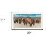 HomeRoots Bison Herd White Framed Print Wall Art - 3 of 4