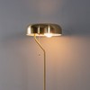 KTMBDW Modern Floor Lamp Simple Design with Gold Shade, Socket Switch, 55" Small Tall Lamps for Living Room Bedroom Office (Without Bulb) - 3 of 4