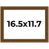 PosterPalooza | Flat Gold Picture Frame - UV Acrylic, Backing Board, Hanging Hardware Included - 2 of 4