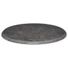 vidaXL Table Top Black Ø23.6"x1" Marble - 2 of 4
