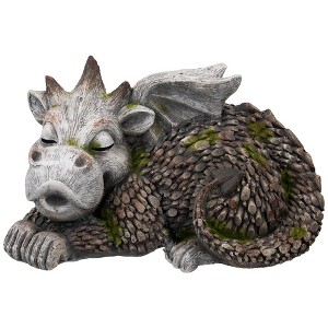 Northlight Sleeping Dragon Outdoor Garden Statue - 14.25" - 1 of 4