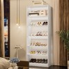 Aheaplus 6-Tier Shoe Rack Tower, 80'' Floor Standing Wooden Shoe Organizer - 3 of 4