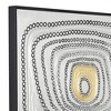 Dahlia Studios Shiny Silver Gold Dot 31 1/2" High Framed Wall Art - image 3 of 4