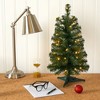 Nearly Natural 2-ft Green Artificial Christmas Tree with 35 LED Lights and 72 Bendable Branches - 4 of 4