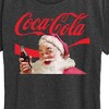 Women's - Coca-Cola - Vintage Santa Claus with Red Logo Short Sleeve Graphic T-Shirt - 2 of 4
