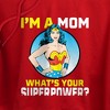 Wonder Woman Mother'S Day What'S Your Superpower Cropped Hoodie Pullover Sweatshirt - 3 of 4