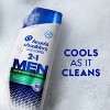 Head and Shoulders Mens 2 in 1 Dandruff Shampoo and Conditioner, Anti-Dandruff Treatment, Refreshing Menthol for Daily Use, Paraben Free, 12.5oz - 4 of 4