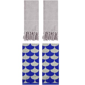 REGALWOVEN 4 Pcs Cotton Hand Towel for Bathroom - 1 of 4
