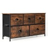 ORRD 5-Drawer Dresser Organizer with Wooden Top, Fabric Storage Cabinet for Bedroom & Closet - 4 of 4