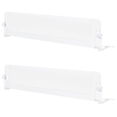 Safstar 2PCS 71" Toddler Foldable Bed Rail w/ Adjustable Safety Strap Bedrail Guard