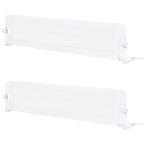 Safstar 2PCS 71" Toddler Foldable Bed Rail w/ Adjustable Safety Strap Bedrail Guard - 1 of 4