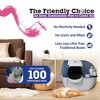 Omega Paw Roll N Clean Complete Self Cleaning Litter Box with New Bag System, Litter Step, Sifting Grate, and Pullout Waste Tray with 100 Bags, Blue - 2 of 4