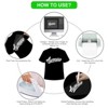 Heat Transfer Vinyl Heat Transfer Vinyl glows in the dark, 6 sheets of 12 x 10 inches, fluorescent color of T-shirt (white to green yellow) - 4 of 4