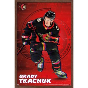 Trends International NHL Ottawa Senators - Brady Tkachuk 20 Framed Wall Poster Prints - 1 of 4