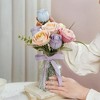 ROBOTIME 3D Puzzles Floral Art Series, Single Flower DIY Craft Flower Puzzle, Home Decorative Ornaments for Holiday Gifts, Purple, 2.8"*3.5"*13.6" - 2 of 4