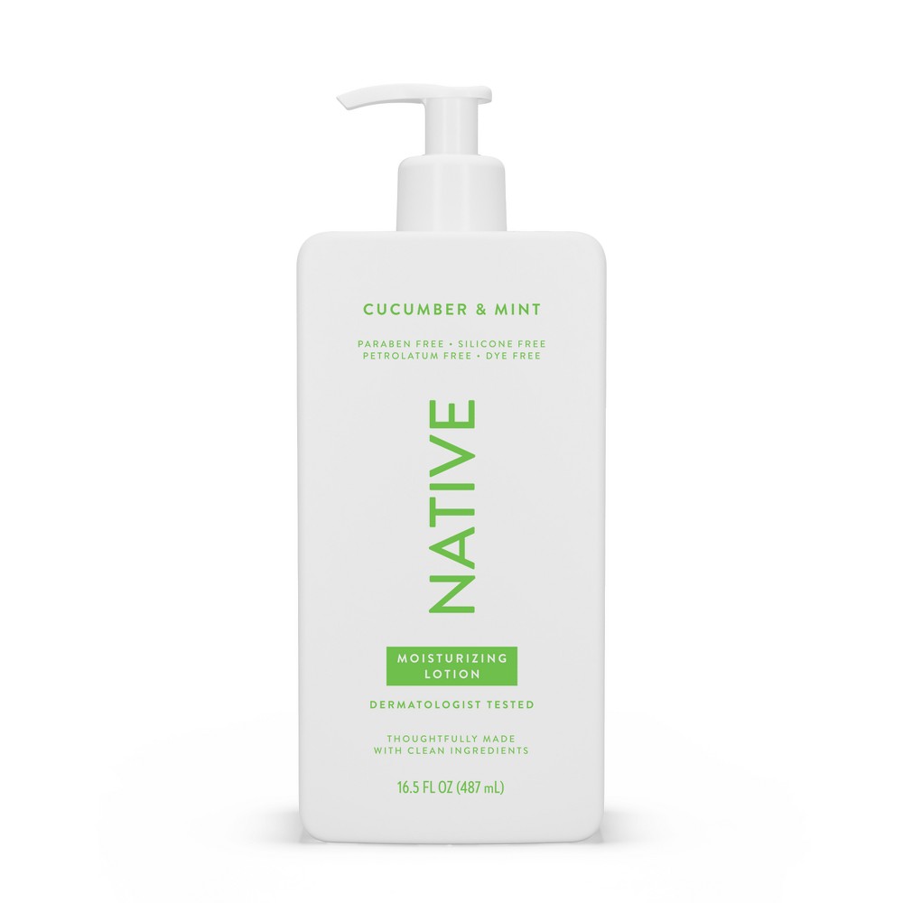 Photos - Shower Gel Native Body Lotion Pump - Cucumber & Mint - 16.5 fl oz 