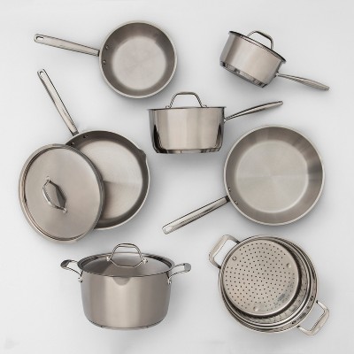 Stainless Steel Cookware Set 11pc - Made By Design™