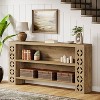 Hommoo 3-Tier Narrow Console Table Brown - 3 of 4