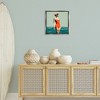 Stupell Industries Retro Woman in Swimsuit Black Floater Framed Canvas Wall Art - 2 of 4