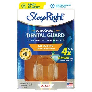 SleepRight Ultra-Comfort Dental Guard Mouth Guard for Teeth Grinding Prevention – No Boil, Extra Strong, Custom Fit, Clenching & Bruxism Protection - 1 of 4