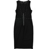 Rachel Roy Womens Embellished Mesh Sheath Dress, Black, Large - 2 of 2