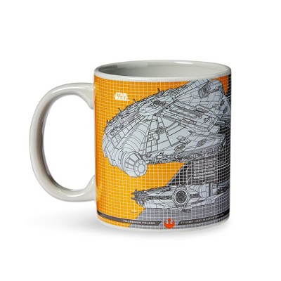 Seven20 Star Wars Millennium Falcon Grid Schematics - 20oz Ceramic Mug