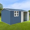 Coolbibila-10Ftx12Ft Storage Sheds, Metal Sheds With Waterproof Roofs And Durable Metal Frame, Tool Sheds With Lockable Doors And Window - 2 of 4