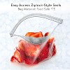 NutriChef Ice Bag Cooler Pouches - Ice Cube Holding Bag Packs with Ziplock Seal, Re-Usable & Re-Sealable (20 Bags) - 4 of 4