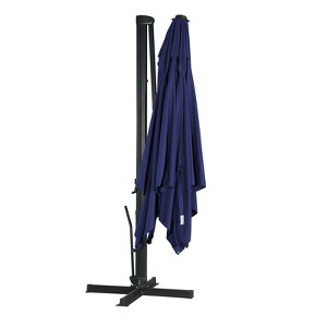 CASAINC 3x4 ft Cantilever Umbrella Outdoor With Cross Base Stand - 1 of 1