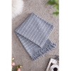 Sapphtopaz 50x60" Decorative Cotton Throw Blanket with Tassels, 2-Pack Decorative Recycled Cotton Accent Blanket, Lightweight Blanket for Bed, Couch - 3 of 4