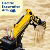 Ride On Excavator for Kids, 4WD Electric Excavator Toy, 12V Battery Powered Construction Truck Digger with Remote Control - 2 of 4