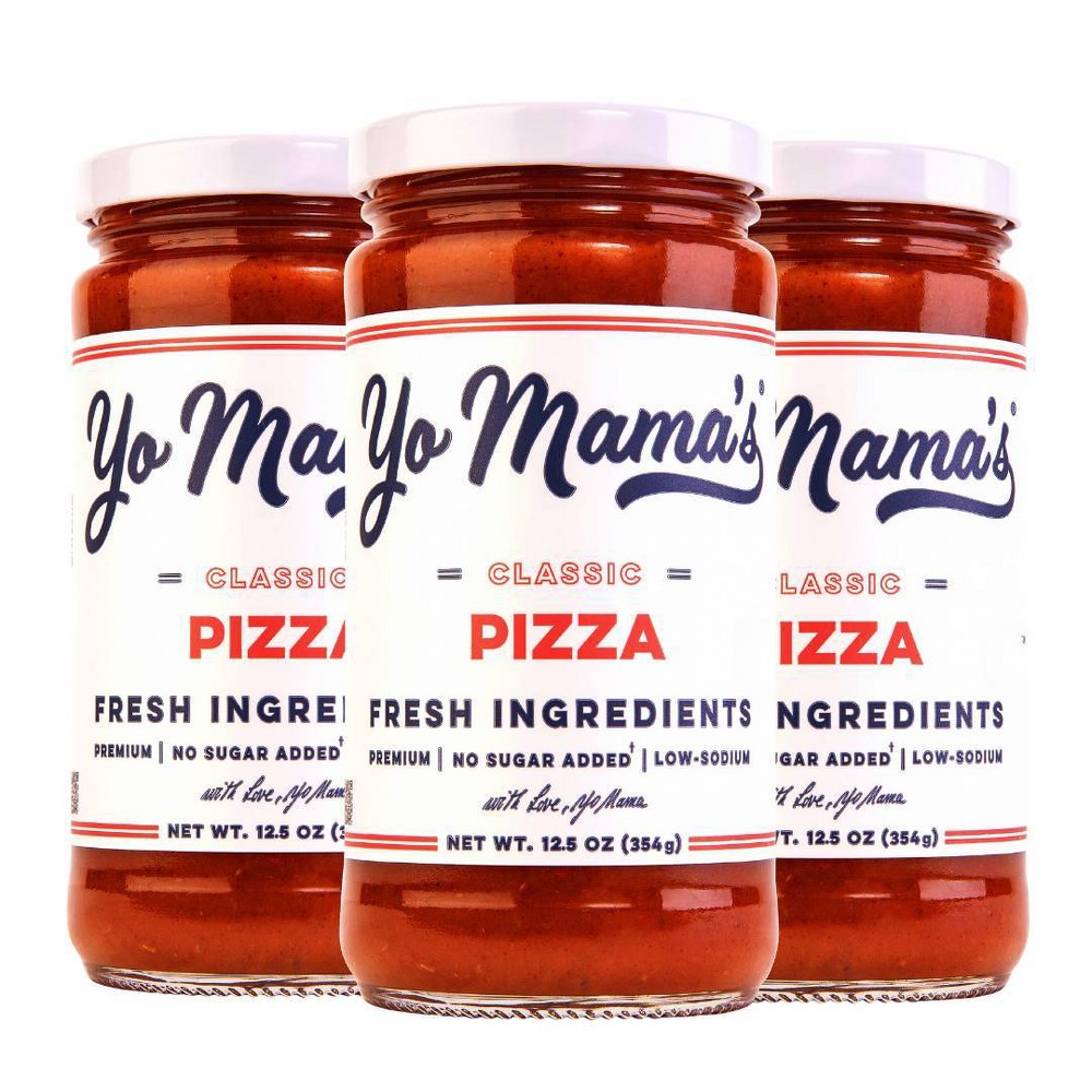 Yo Mama's Classic Low-Sodium & Low-Carb Keto Pizza Sauce 3pk / 12.5oz