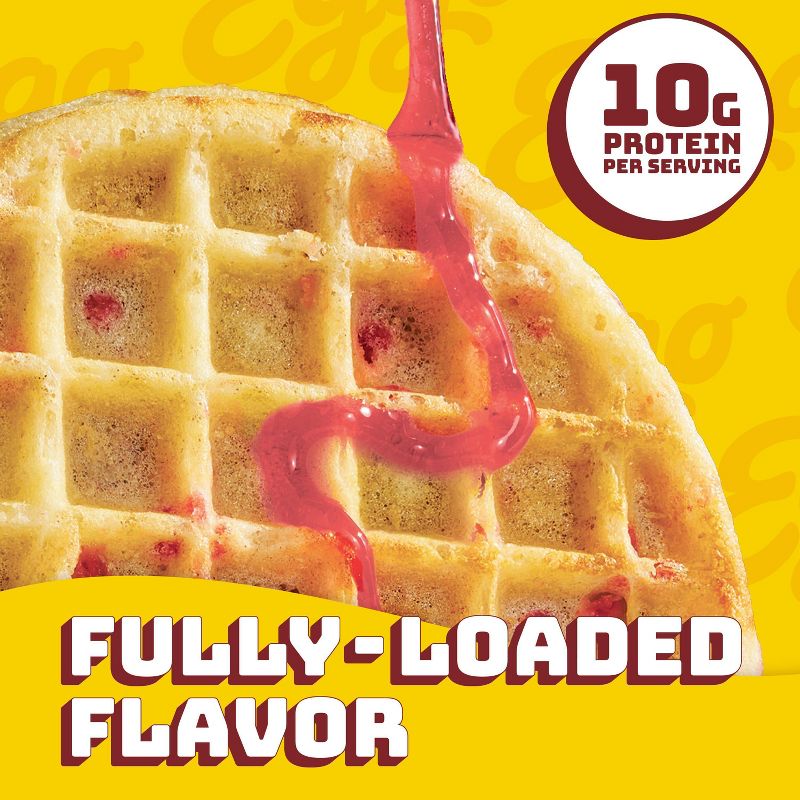 Eggo Frozen Fully Loaded Strawberry Delight Waffles - 12.3oz/10ct, 3 of 6