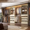 Aheaplus 4-9Ft Closet Organizer with 4 Wooden Drawers and 4 Rods - 3 of 4