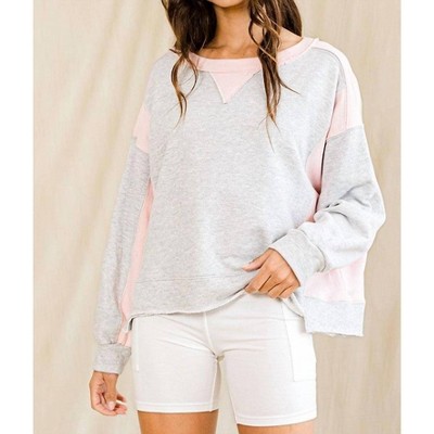 Women's Color Block Sweatshirt - BUCKETLIST
