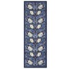 Floral Print Area Rugs Washable Vintage Accent Carpet, Non-Slip Oriental Floor Cover - 4 of 4