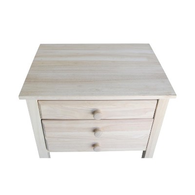 White Wood Rectangular Accent Table with Storage