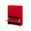 Shoe storage rack independent 8-pair storage rack with 2 flip doors, suitable for entrance hallway bedroom 32 x 10 x 43 inches - 4 of 4