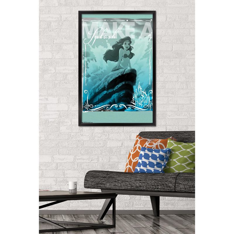 Trends International Disney The Little Mermaid - Ariel - Splash Framed Wall Poster Prints, 2 of 7