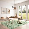 Plush Washable Area Rugs High-Density Fake Wool Pile Non-Slip Foldable Carpet with Modern Floral Paradise Pattern for Living Room Bedroom - 2 of 4