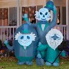 Disney Airblown Inflatable Haunted Mansion Hitchhiking Ghosts Scene Disney, 6 ft Tall, Blue - 2 of 4