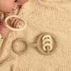 Silicone Baby Rattle Teething Toys - Cute Shaped Teething Relief for 0-6 Months, Easy to Clean Teether Ring - Newborn Essentials - 2 of 4