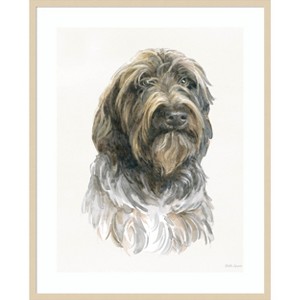 Amanti Art Hunting Dogs I by Beth Grove Wood Framed Wall Art Print - 1 of 4