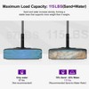 PURPLE LEAF Patio Market Umbrella Base Load Capacity with Casters Filled with Sand & Water Outdoor Table Umbrellas Stand - 2 of 4