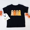 Four Ghosts Checkered Quilted Printed - Youth Short Sleeve Graphic T-Shirt and Toddler Short Sleeve Graphic T-Shirt - 3 of 4