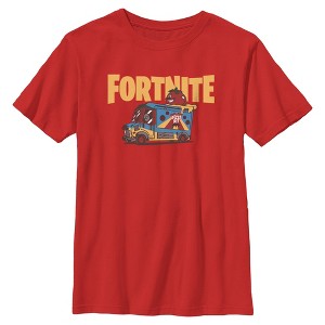 Boys Fortnite Uncle Pete's Pizza Pit T Shirt - 1 of 4
