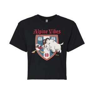 Women's - Disney - Alpine Vibes Cropped Graphic T-Shirt - 1 of 4